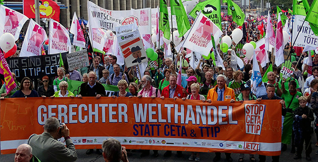 Demo gegen CETA und TTIP