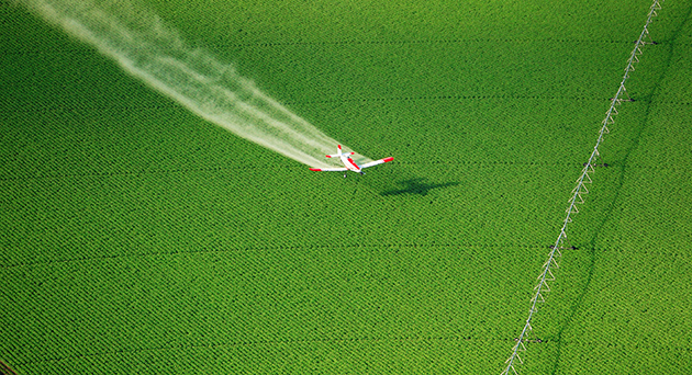 Pestizidausbringung per Flugzeug