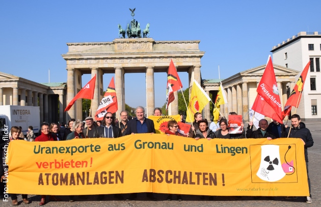 Protest gegen die Atomfabriken in Gronau und Lingen