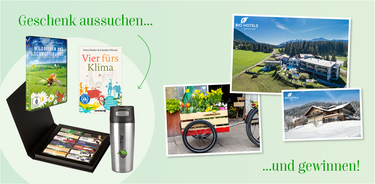 Geschenk aussuchen und gewinnen