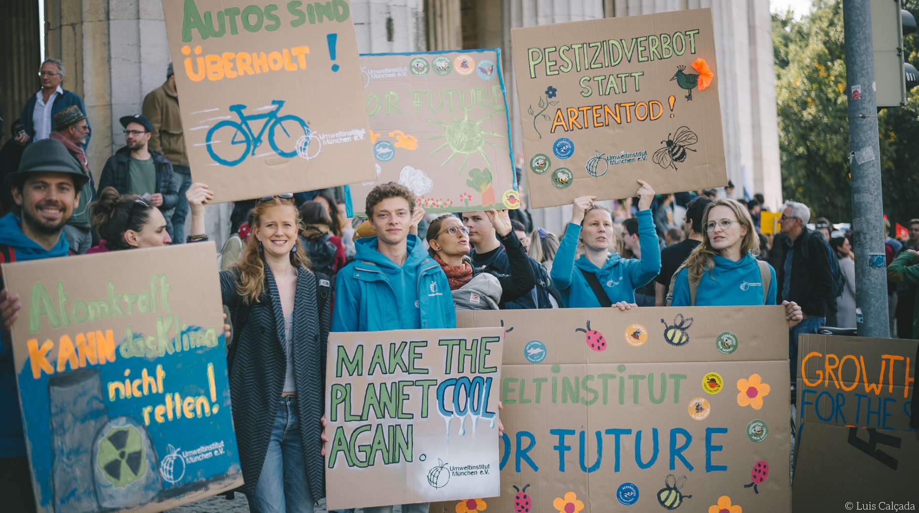 Das Umweltinstitut beim Klimastreik in München