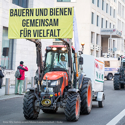 Auch viele BäuerInnen „haben es satt“!